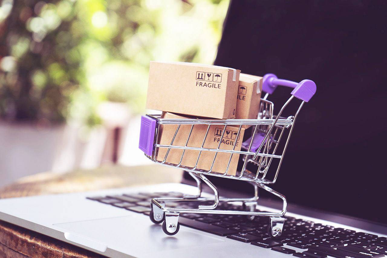 Тележка с товаром